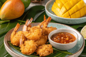 Crispy Air Fryer Coconut Shrimp with Sweet Chili Dip: A Tropical Delight