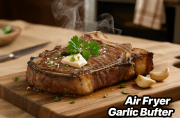 Air Fryer Garlic Butter Ribeye Steak! So Delicious