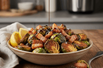 Crispy Air Fryer Brussels Sprouts with Lardons – A Flavorful Side Dish