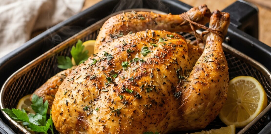 Crispy & Juicy Air Fryer Roast Chicken – Easy Healthy Family Dinner