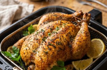 Crispy & Juicy Air Fryer Roast Chicken – Easy Healthy Family Dinner