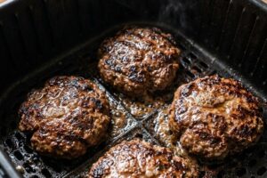 Air Fryer Juicy Burger Patties – The Ultimate Crispy and Tender Homemade Burger Recipe