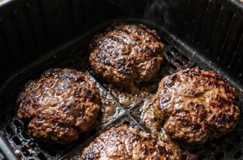 Air Fryer Juicy Burger Patties – The Ultimate Crispy and Tender Homemade Burger Recipe
