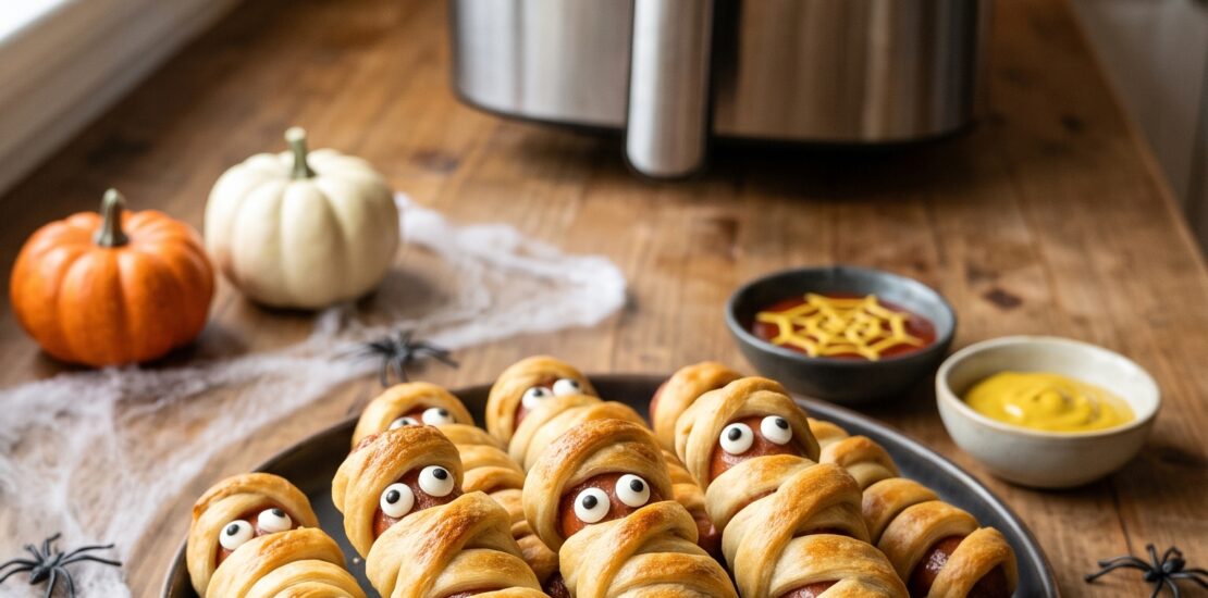 Spooky Mummy Hot Dogs: A Fun and Easy Halloween Treat in Your Air Fryer
