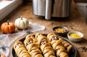 Spooky Mummy Hot Dogs: A Fun and Easy Halloween Treat in Your Air Fryer