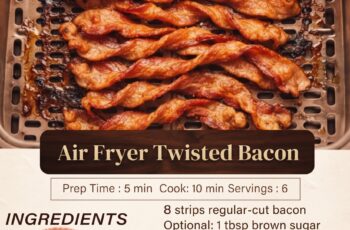 Delicious Air Fryer Twisted Bacon